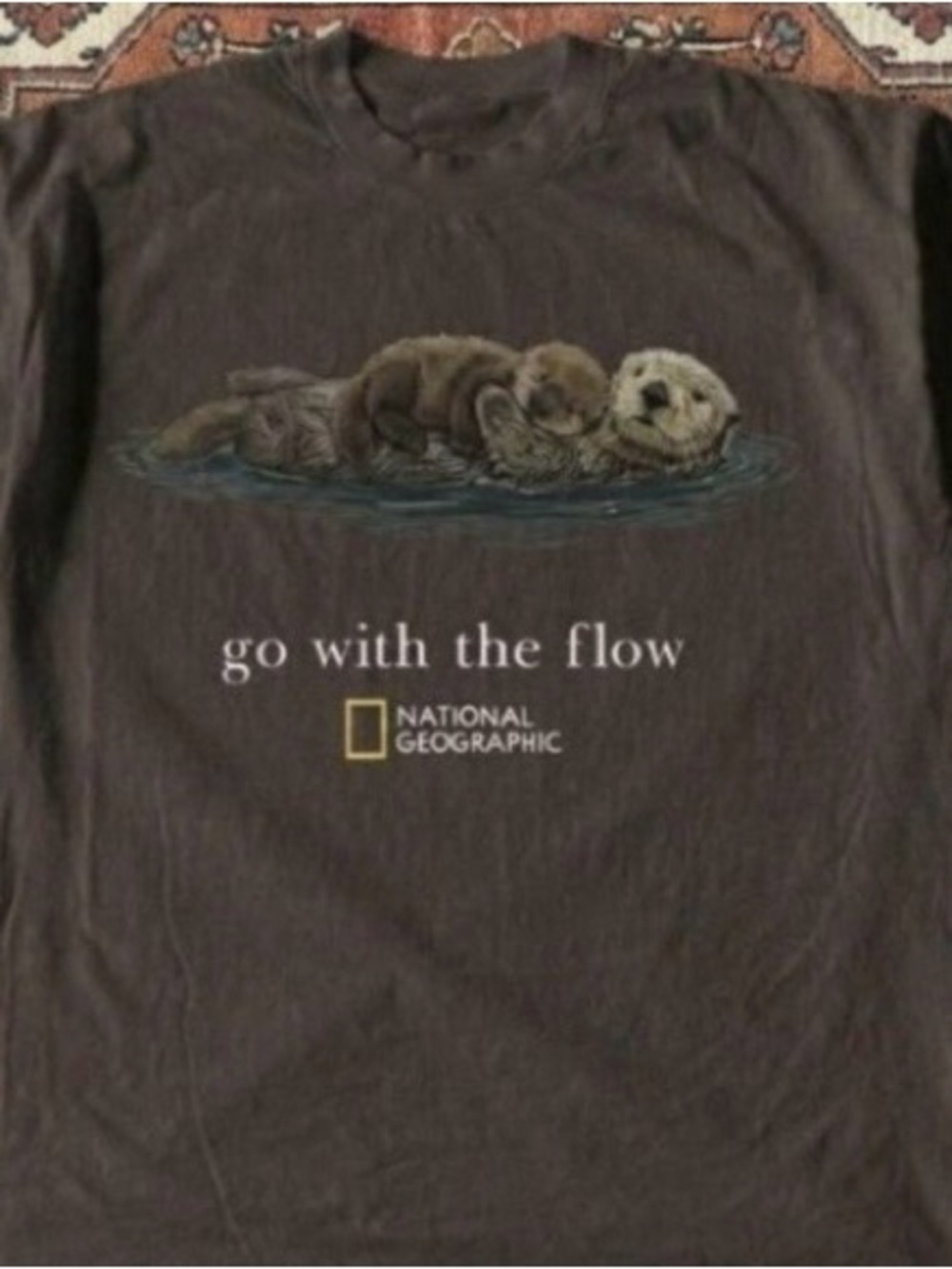 National Geographic Brown Otter 'Go With The Flow' T-shirt